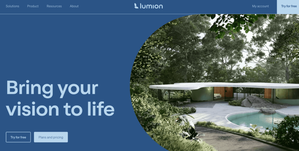 Lumion, known for its real-time rendering capabilities, offers architects the ability to create stunning visualizations quickly